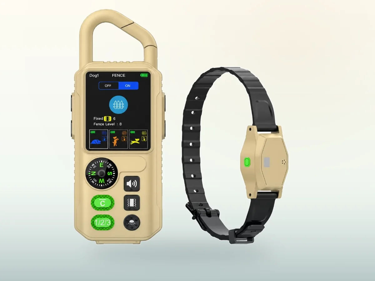 Pawton GPS tracker electronic dog fence system with handheld controller and collar receiver