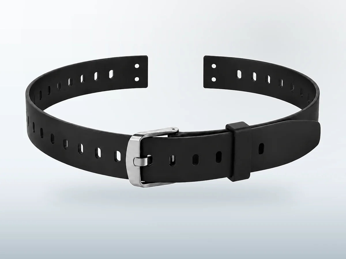 Pawton black replacement collar strap accessory for GPS dog fence collars